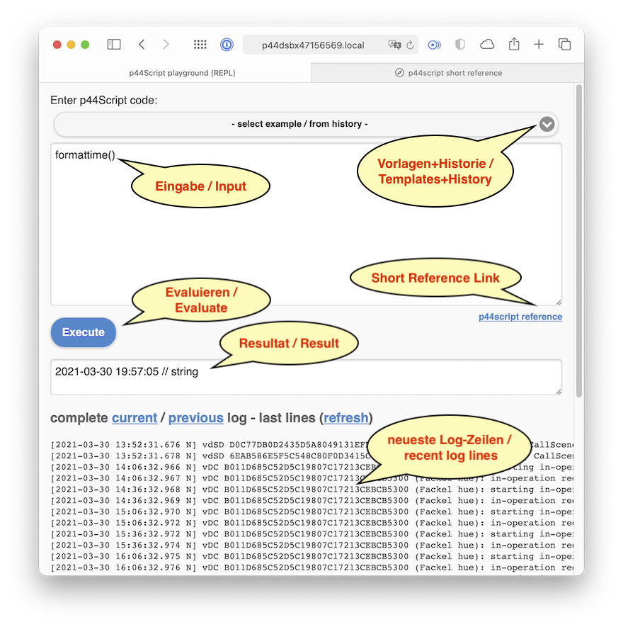 REPL web page
